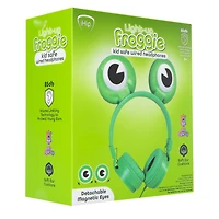 light-up bunny ears kid-safe wired headphones