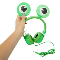 light-up bunny ears kid-safe wired headphones