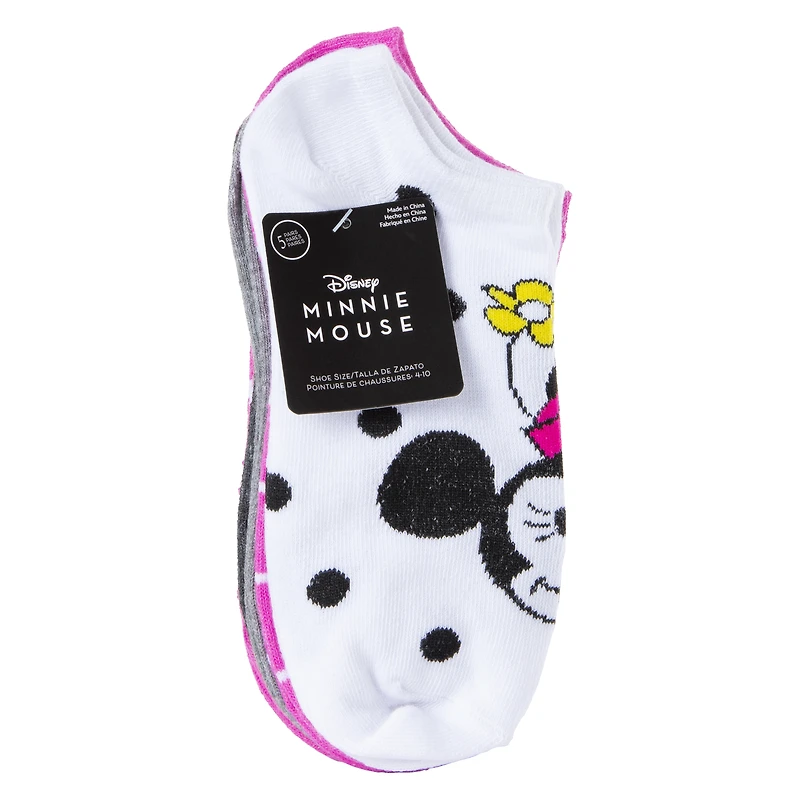disney minnie mouse™ ladies low-cut socks 5-pack