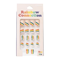 rainbow connection press-on nails 18-piece set