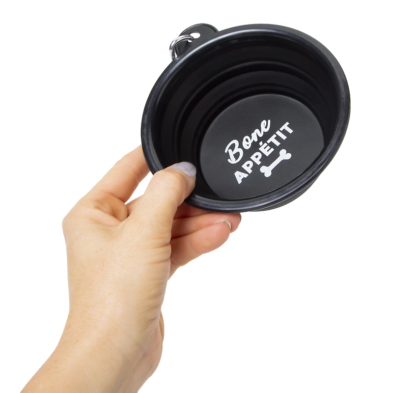 collapsible pet travel bowl 12oz