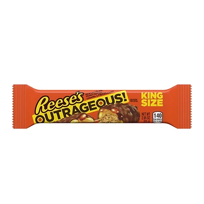 reese's outrageous! king size candy bar 2.95oz