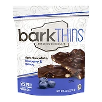 bark thins® dark chocolate blueberry & quinoa 4.7oz