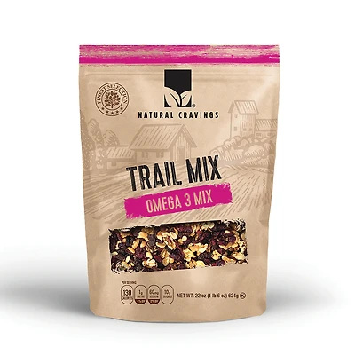 natural cravings® omega-3 trail mix 22oz