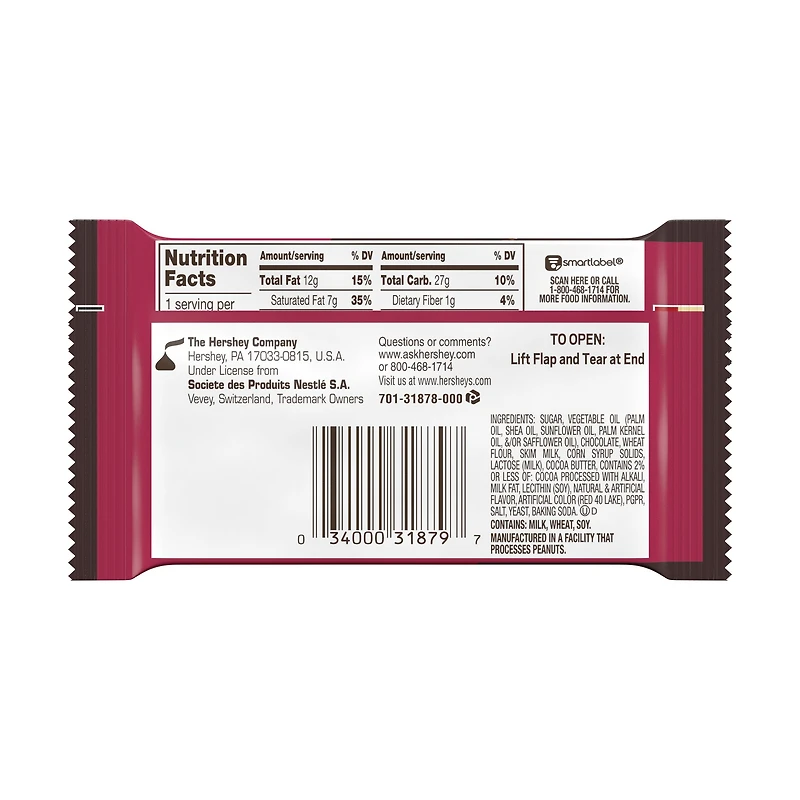 kit kat® duos strawberry + dark chocolate candy bar 1.5oz