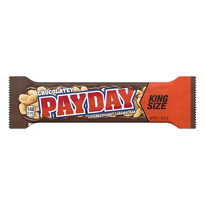 payday chocolatey covered peanut & caramel king size candy bar