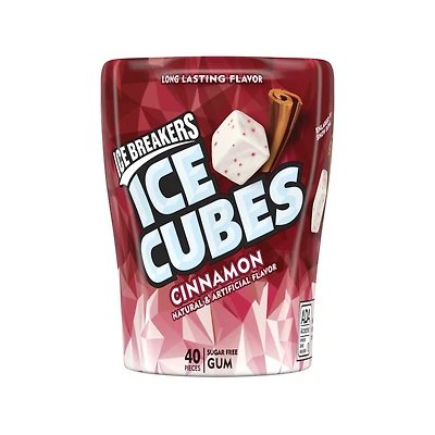ice breakers ice cubes cinnamon sugar free gum 40 pieces