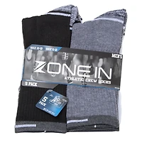 Mens Athletic Crew Socks 5-Pack