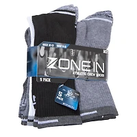 Mens Athletic Crew Socks 5-Pack