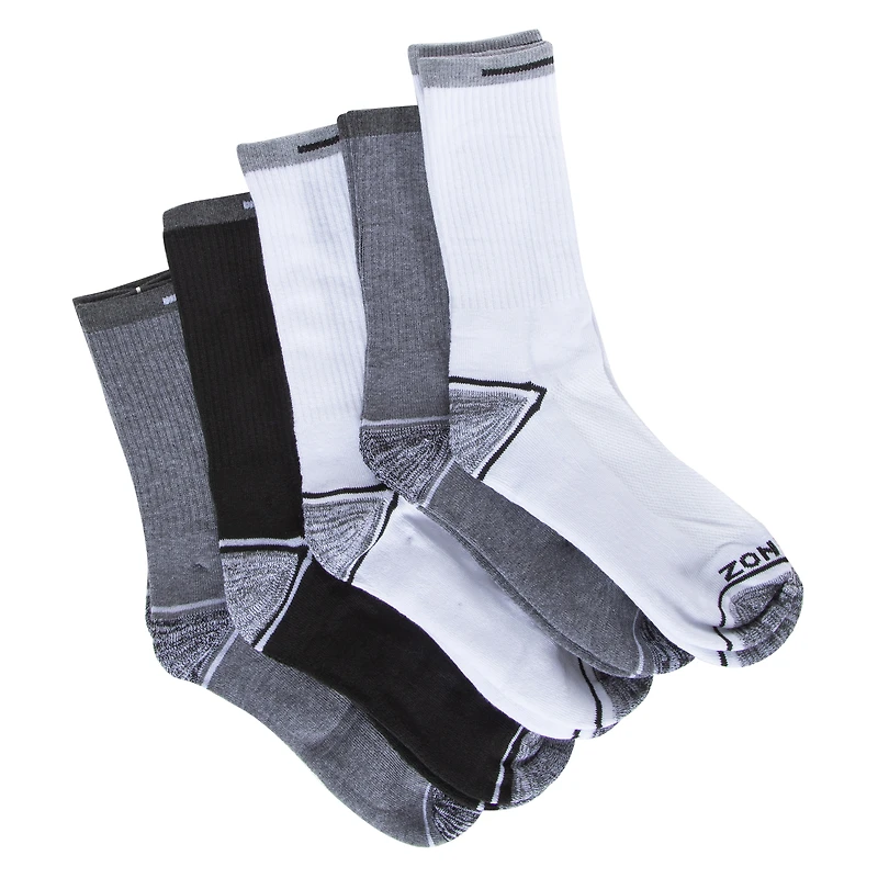 Mens Athletic Crew Socks 5-Pack