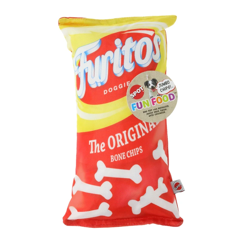 spot® fun food 'furitos' large dog toy