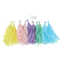 10ft pastel rainbow tassel banner