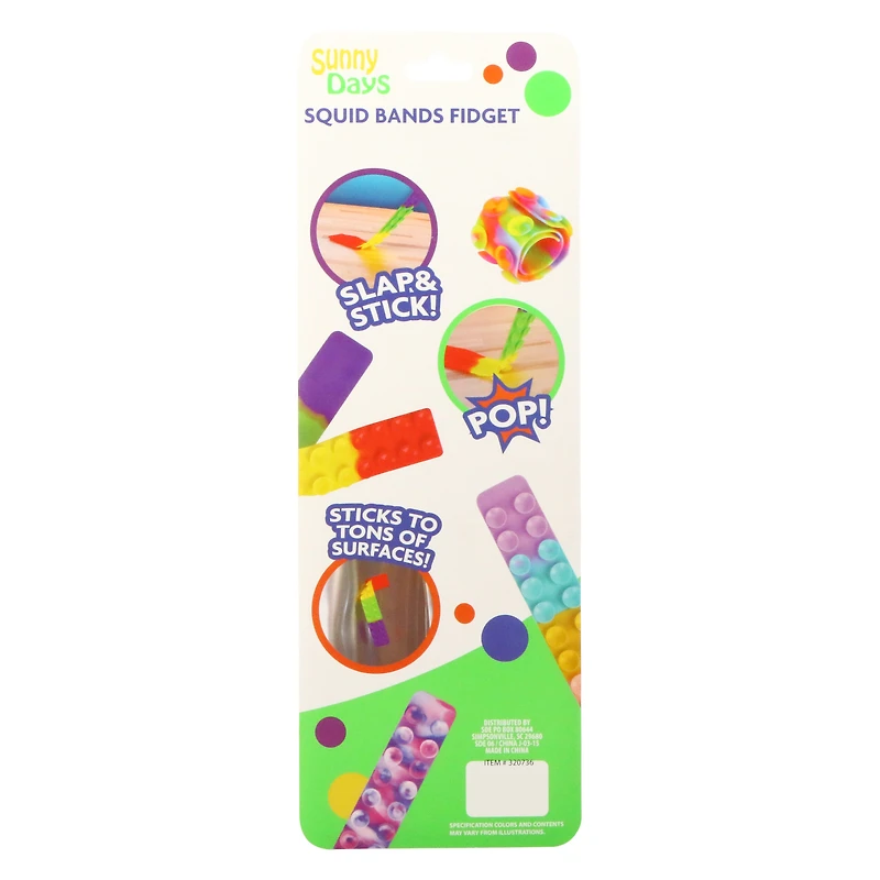 squid bands fidget toy 2-pack