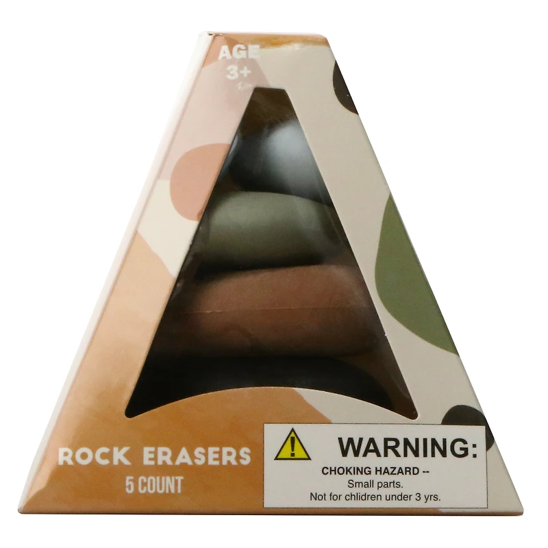 rock erasers 5-count