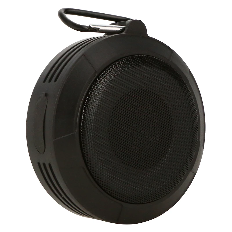 water-resistant LED bluetooth travel speaker with clip