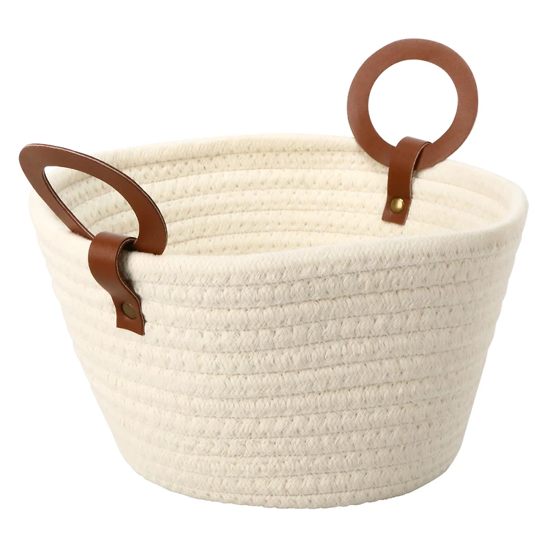 coiled rope storage basket 10in