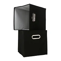 2-pack collapsible storage bins 10in x