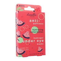hydrogel under-eye masks, hydrating watermelon