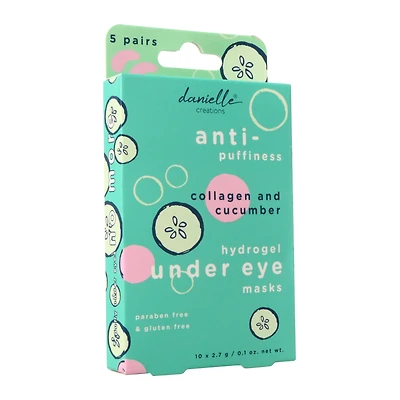 hydrogel under-eye masks, collagen + cucumber