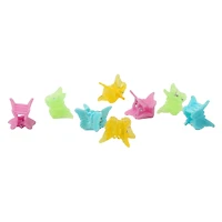 mini butterfly claw hair clips 8-pack
