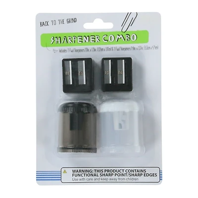 pencil sharpener combo 4-pack