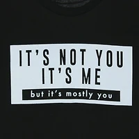 it's not you me' graphic tee