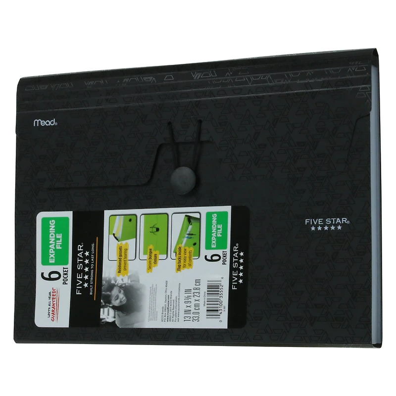 five star® 6-pocket expanding file
