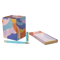 'you got this' pencil cup, notepad & pen set