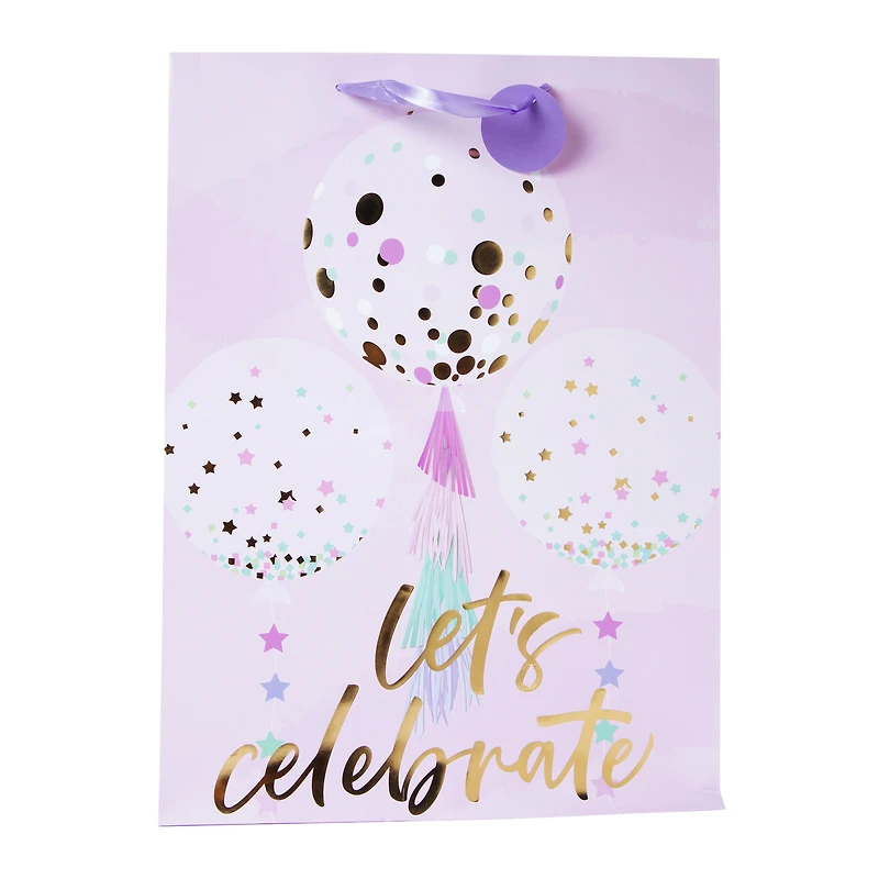 celebrate pastel jumbo gift bag 17.75in x 12.75in