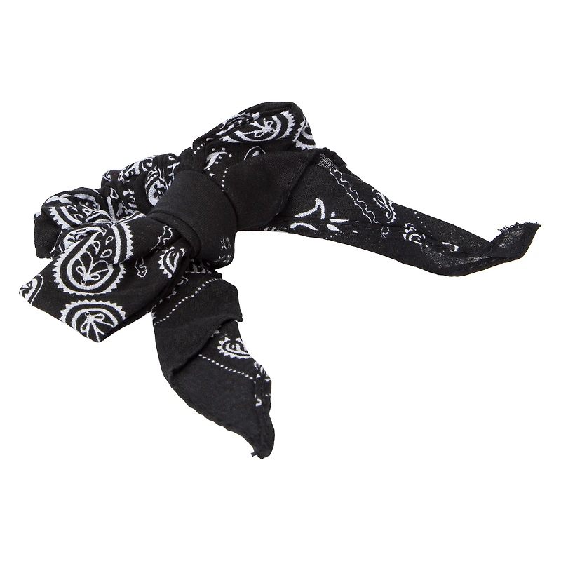 bandana bow scrunchie