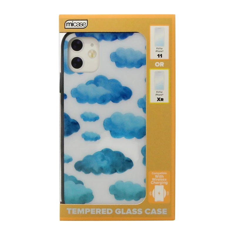 iPhone 11®/iPhone XR® tempered glass phone case - floral