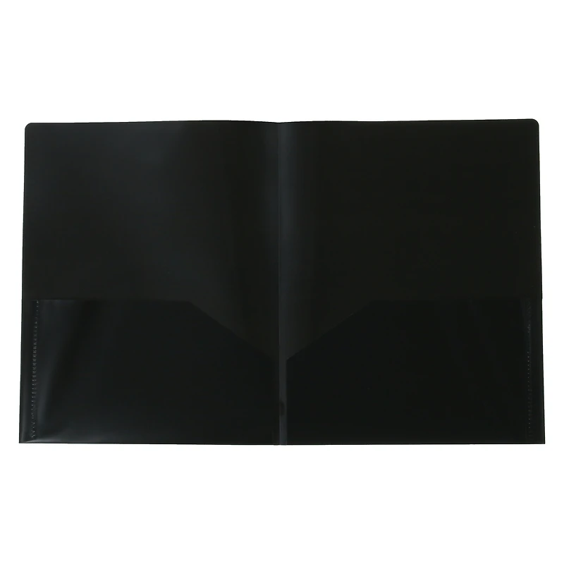 2-pocket poly folder