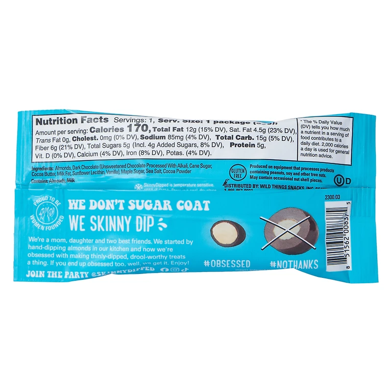 skinnydipped almonds® dark chocolate cocoa 1.2oz