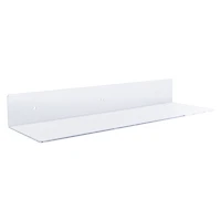 clear floating shelf 15.75in x 4.8in