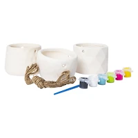 paint your own hanging planter DIY kit