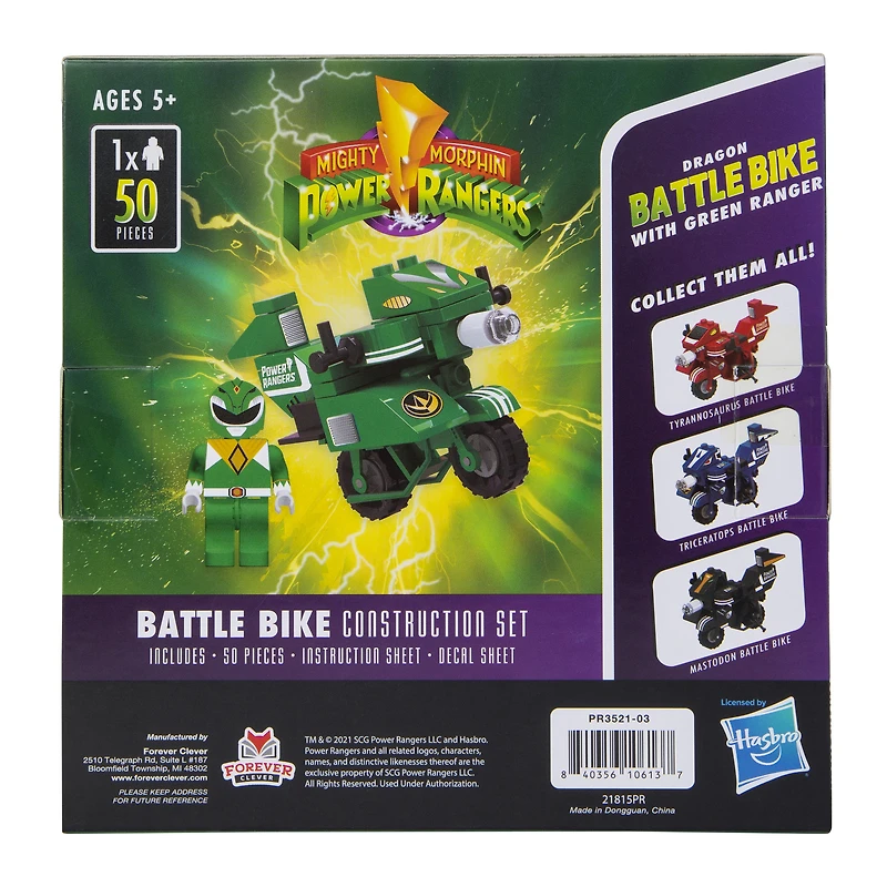 mighty morphin power rangers™ construction set 50-piece