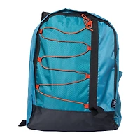 Asymmetrical Bungee Cord Blue Backpack
