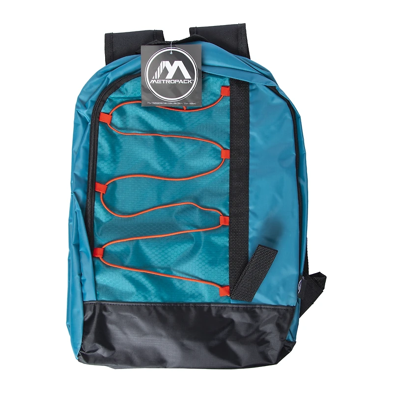 Asymmetrical Bungee Cord Blue Backpack