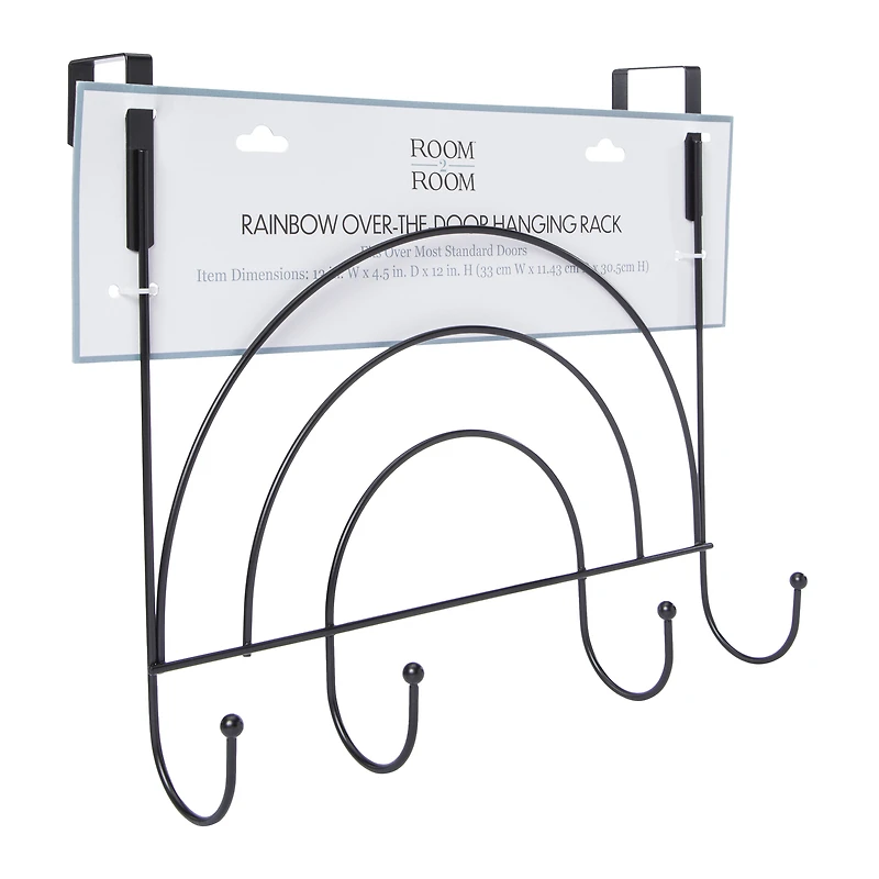 rainbow over-the-door hanging hook rack