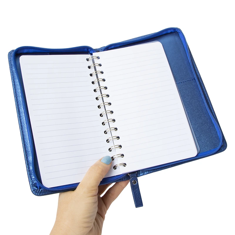 faux leather padded cover notebook 8.25in x 5.25in