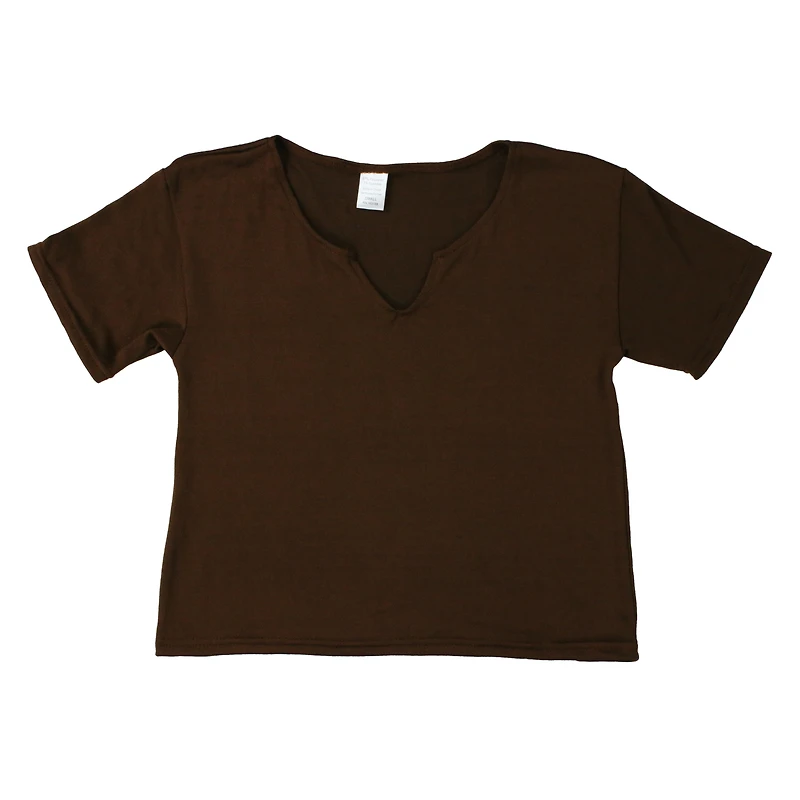 tan oversize short sleeve lounge top