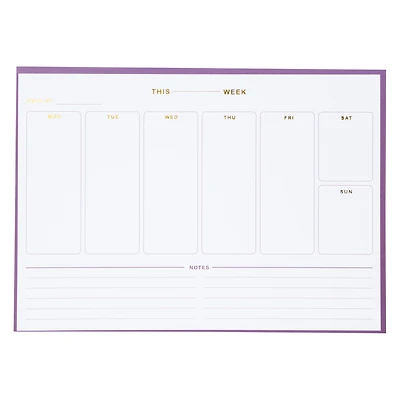 weekly planner desk pad 10.8in x 8.4in