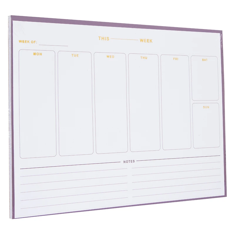 weekly planner desk pad 10.8in x 8.4in