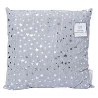 foil star throw pillow 16in