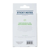 recycled sticky notes 100-sheet pad