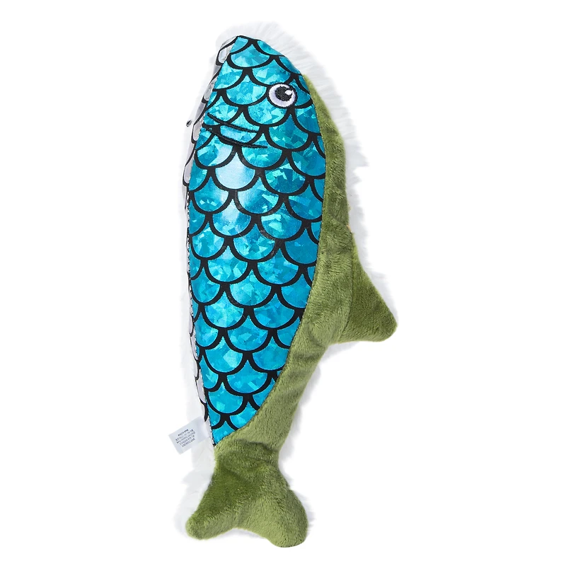 cat toy kicker fish with catnip 10in