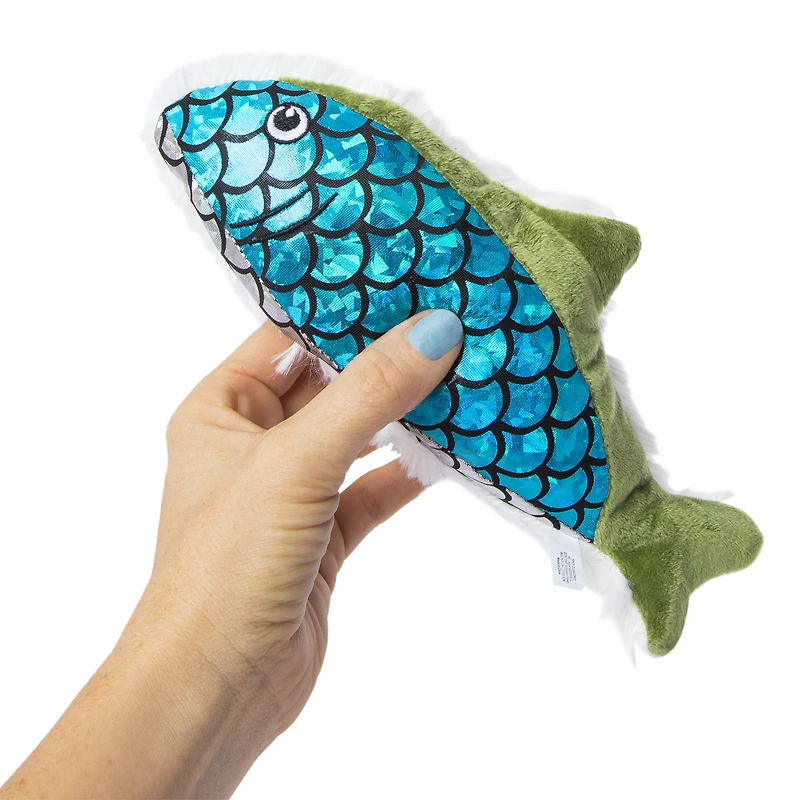 cat toy kicker fish with catnip 10in