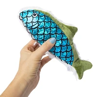 cat toy kicker fish with catnip 10in