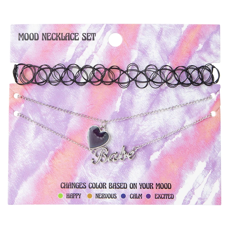 mood necklace 3-piece set