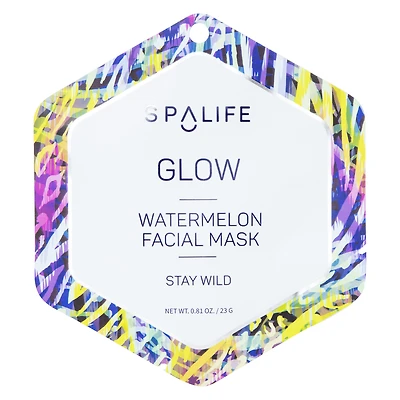 glow watermelon facial sheet mask